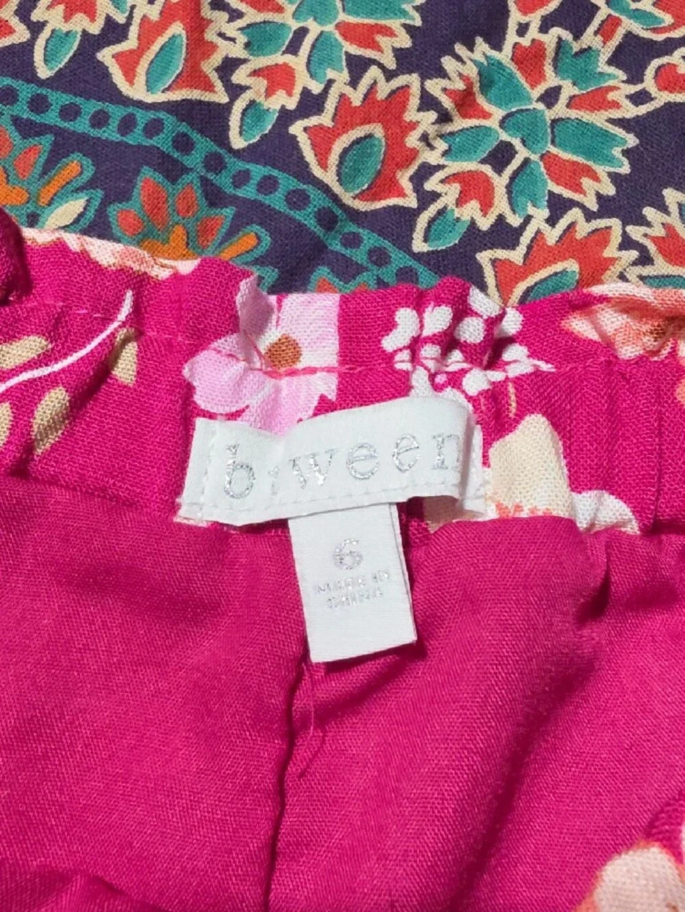btween Hot Pink Floral Ruffle Tank & Shorts Set